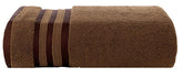 Casa Copenhagen Egyptian Cotton Zero Twist Large Bath Towel 500 Gsm (Brown)