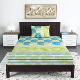 100% Cotton Single Bedsheet With 1 Matching Pillow Covers - 57 X 87 Inches, Multicolor | All Weather Comfort & Bedroom - Softness & Natural Breathability