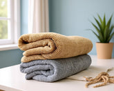 Prenil Weaves 100% Cotton Large Size Bath Towels 1000 Gsm | Soft & Absorbent Perfect For Everyday Use - 2 Pcs (Multicolors)