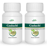 Jain Guduchi Stem Powder 100% Pure, Vegan & Paraben Free, Strengthens The Tissues, Bolsters Immunity & Promotes Vitality | 100gm 0.2lbs Each Pack Of 2