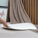 Orthopedic Cervical Pillow, Thin Pillow For Sleeping, White, King Size - 1.5 Inch | Ultra Slim Memory Foam Pillow, Slim Pillow For Neck & Shoulder Pain, Breathable, Washable Cover