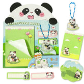 Panda Sticky Notes - 30 Small Sticky, 30 Medium Sticky | Stationery Gift For Student - Green