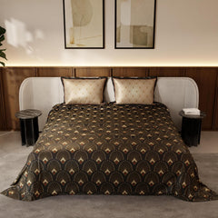 Premium Bedding Set King Size Bedsheet With 2 Pillow Covers | 90 X 108 Inches, Brown & Beige | Ultimate Comfort, Breathable - Wedding Gift For Couples