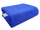 Softspun Microfiber Hair & Face Care Bath Towel 221 Gsm | Ultra Absorbent Super Soft & Comfortable Quick Drying For Men & Women Daily Use Large Size Towel (Blue)