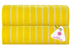 Casa Copenhagen Egyptian Cotton Exotic Hand Towel 400 Gsm (Es Butter Yellow)- 2 Pcs