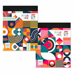 Writing Pad 22x29cm Lined Paper Wide Ruled 50 Sheets, Micro Perforated Notebook | Pack of 2