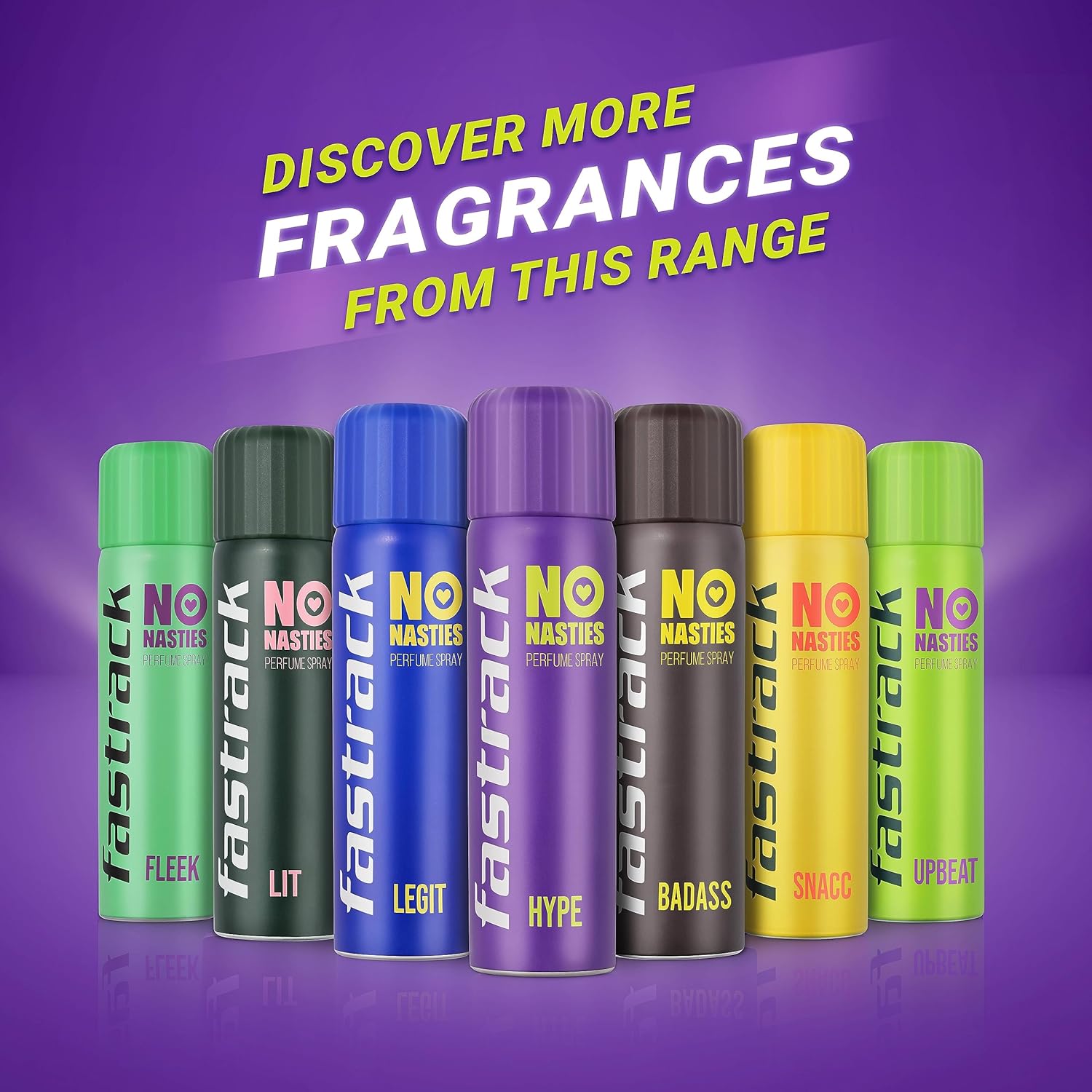 Fastrack No Nasties Hype Deodorant Perfume Spray 135ml 4.5 Fl.oz. Unisex Fragrance Fastrack No Nasties Hype Deodorant Perfume Spray 135ml 4.5 Fl.oz. Unisex Fragrance