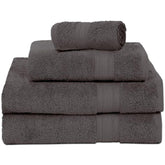 Ambra Linens Highly Absorbent Towel 500 Gsm | 100% Cotton, Soft And Plush, All Seasons Use, Large, Everyday Use, Durable (1hand, 1face, 2bath Towels Set) | Solid Grey