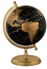 Prime Single Joint Globe Height 33 Cm (13.2 Inch) Dia 25 Cm (10 Inch) With Metal Arc & Base | Educational & Decorative Globe (Gp1010) Pack Of 1