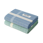 Thirsty Towel Cotton Bath Towel 400 Gsm | Super Soft & High Absorbency Towels, Quick Dry Bath Towels Large Size Pack Of 2 (Blue & Green)