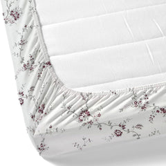 Cotton Percale Fitted Sheet For Single Bed Size With 1 Pillow Cover - 36 X 78 Inches, White | Natural Breathability For Comfortable Bedding