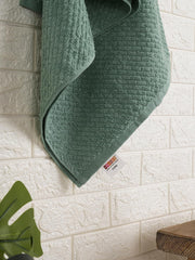 Spaces 100% Cotton Large Bath Towel 400 Gsm | For Men & Women Super Absorbent, Quick Dry, Ultra Soft Dobby Solid Design Towels Large Size (Malachite Green)