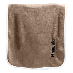 Housse Premium Soft Microfiber Embroidery Bath Towel 350 Gsm | Soft Absorbent Quick-Drying Sweat Towel (Brown)