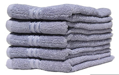 Solance Super Cotton Hand Towel 1000 Gsm | Ultra Soft & Super Absorbent Hand Towel (Steel Grey) - Set Of 5