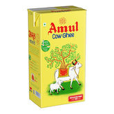 100% Natural Cow Ghee By Amul | Rich Source Of Vitamin A & Healthy Delicious Pure Ghee Protact Eyesight | (1 Liters) 33.8 Ounce | Box Pack