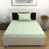 1 Single Bedsheet With 1 Pillow Cover - 57 X 87 Inches, Multicolor | Skin Friendly Fabric For Everyday Use - Soft, Breathable & Comfortable Sleeping