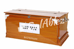 Musical Instrument Harmonium Free Bag - 7 Stopper, 39 Keys, Double Bellow, Two Reeds (Base- Male), 3 1/4 Octave | Tuning 440 Standard Pitch - Hard Key Sound