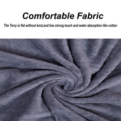 Homecloud Ultra Soft 1 Bath + 1 Face Towel 700 Gsm | 3x Softer Than Cotton Towels Highly Absorbent & Ultra Fast Dry Towel | Set Of 2 (Dark Grey)