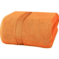 Rewop Microfiber Bath Towels 600 Gsm | Large Size-Super Soft Coral Fleece Bathing Towel With Hook Quick Dry Super Absorbent-Bath Towel For Men & Women (Orange)
