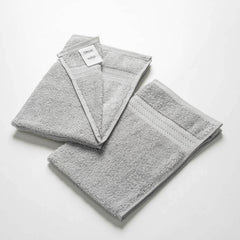 Ddecor Cotton Hand Towel 500 Gsm - Pack Of 2 (Light Gray)