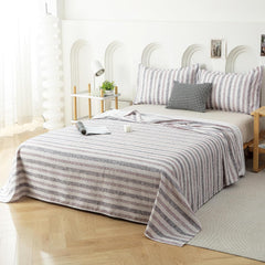 King Size Bedsheet With 2 Pillow Covers - 98 X 106 Inches, Red & White | Summer Breathable & Wrinkle Free | Bedsheet Long Lasting & Soft To Touch