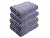 Black Gold The Finer Touch Oversized Microfiber Bath Towel 2600 Gsm | Soft Quick-Dry Microfiber Towel Lightweight, Absorbent & Travel-Friendly (Light Purple) - Pack Of 4