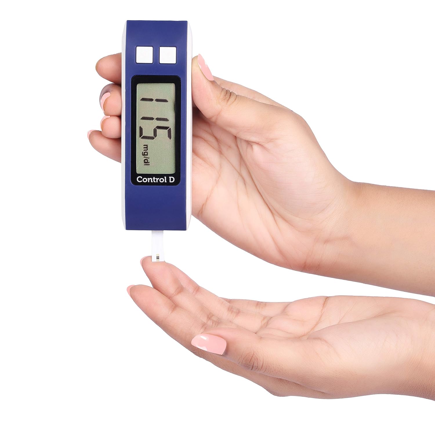 Control D Blue Digital Glucose Blood Sugar Testing Monitor Machine + 50 Strips Control D Blue Digital Glucose Blood Sugar Testing Monitor Machine + 50 Strips
