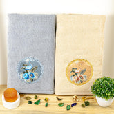 Akiko Home Prima Dream 100% Cotton Bath Towels 900 Gsm | Soft, Absorbent & Durable, Cotton Bath Towel | Pack Of 2 (Beige & Grey)