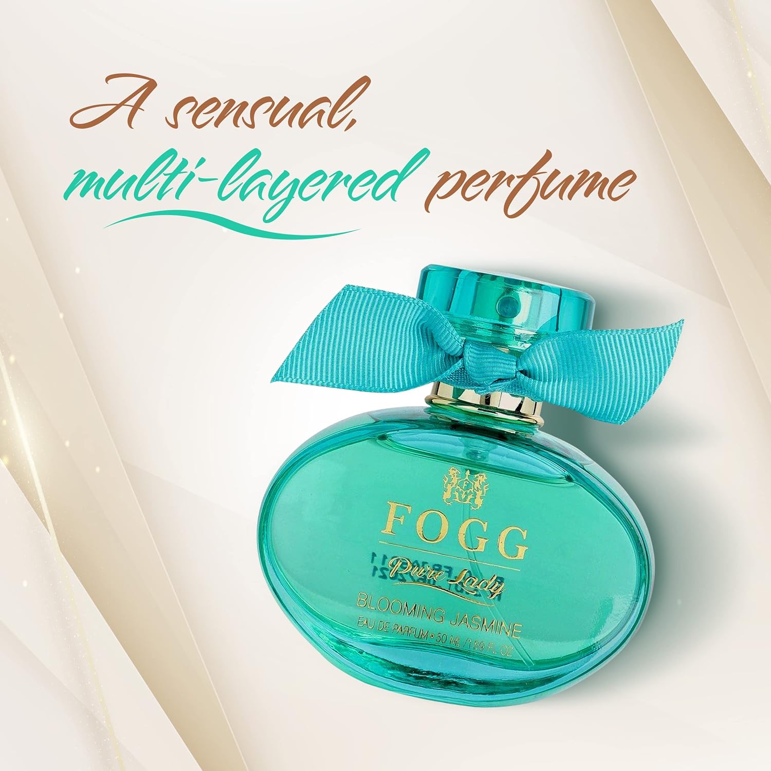 Fogg Scent Pure Lady Blooming Jasmine De Parfum For Women 50 ml 1.7 fl.oz. | Long-lasting Fresh & Powerful Fragrance Fogg Scent Pure Lady Blooming Jasmine De Parfum For Women 50 ml 1.7 fl.oz. | Long-lasting Fresh & Powerful Fragrance