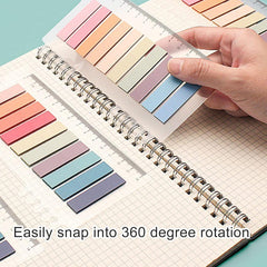 Sticky Book Tabs Markers Repositionable Flags Strip, 200 Pcs Notes Multifunctional - 1 Packs