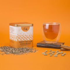 The Indian Chai Arjun Tea For Good Heart - 100gm, 3.5 Ounce | Promotes Heart Health, Maintains Cholesterol - Rich In Antioxidants, Caffeine Free