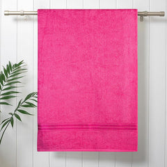 Comforic 100% Cotton Bath Towels 500 Gsm | Large Size Bath Towel For Men & Women Quick Dry, Super Soft & Absorbent Gym Towel, Travel Towel (Magenta Pink)