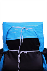 Roman Home Solid Large Luxury All Car Seats & All Office Chair Towel With Tie Knot & Elistick 450 Gsm - (Sky Blue)
