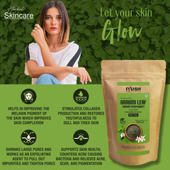 Iyush Herbal Ayurveda Brahmi Powder Bacopa Monnieri, Brahmi For Hair Growth Organic Powder, Hair Volume | 400gm 0.8lbs