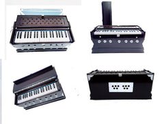 Best Harmonium With Free Carry Bag - 7 Stopper, Double Bellow, 39 Key, Two Reed (Bass-Male), 3 1/4 Octave