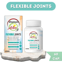 Vitamuch Active Flexible Joints Multivitamins For Men & Women | Unflavoured , 60 Softgel , 100gm 0.2lbs