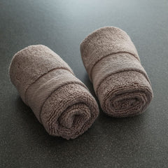 Spread Spain Resort Luxury Hotel & Spa Quality Luxurious Cotton Face Towel 720 Gsm Maximum Softness & Absorbency, Ultra-Durable - Cobble Stone (2 Piece)