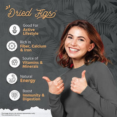 100% Natural Healthy Afghani Anjeer Dried Figs By Avlokan 500gm, | Rich In Iron, Fiber & Vitamins | Dry Fruits For Weight Loss, Increases Immunity | 17.6 Ounce