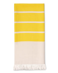 Mush 100% Bamboo Light Weight & Ultra-Compact Turkish Towel 290 Gsm | Super Soft, Absorbent, Quick Dry,Anti-Odor Bamboo Towel (Yellow) 250 Tc