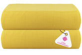 Casa Copenhagen Egyptian Cotton Exotic Hand Towel 400 Gsm (Wf Butter Yellow)- 2 Pcs