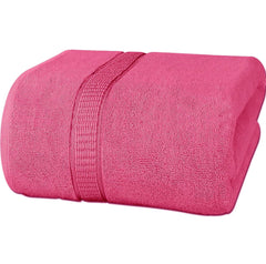 Rewop Microfiber Bath Towels 600 Gsm | Large Size-Super Soft Coral Fleece Bathing Towel With Hook Quick Dry Super Absorbent-Bath Towel For Men & Women (Pink)