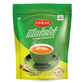 Vikram Elaichi CTC Tea Leaf - 1 Kg Pouch, 35.2 Ounce | Enriched With 100% Natural Ground Cardamom - Refreshing & Aroma Chai Patti | No Added Essence, Caffeine Free