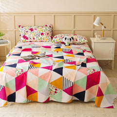 Microfiber Bedsheet Double Bed With 2 Pillow Cover - 88 X 100 Inches, Multicolor | Soft & Light-Weight - Special Occasion | Bedsheet For Queen Size Bed
