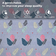 Microfiber Single Bedsheet Set With 1 Pillow Covers (60 X 90 Inches) Multicolor | Durable & Long-Lasting | 144 Thread Count | Wrinkle Free