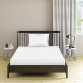 1 Plain Single Flat Bedsheet With 1 Pillow Cover - 54 X 90 Inches, White | Breathable & Skin Friendly Bedsheet | Ideal For Hotel, Guest House, Bedroom