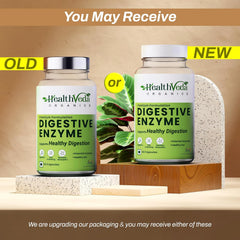 Health Veda Organics Digestive Enzyme Capsules For Better Digestive Function, Healthy Gut & Health Management, For Men & Women | 60 Veg Capsules, 100gm 0.2lbs Each Pack Of 2