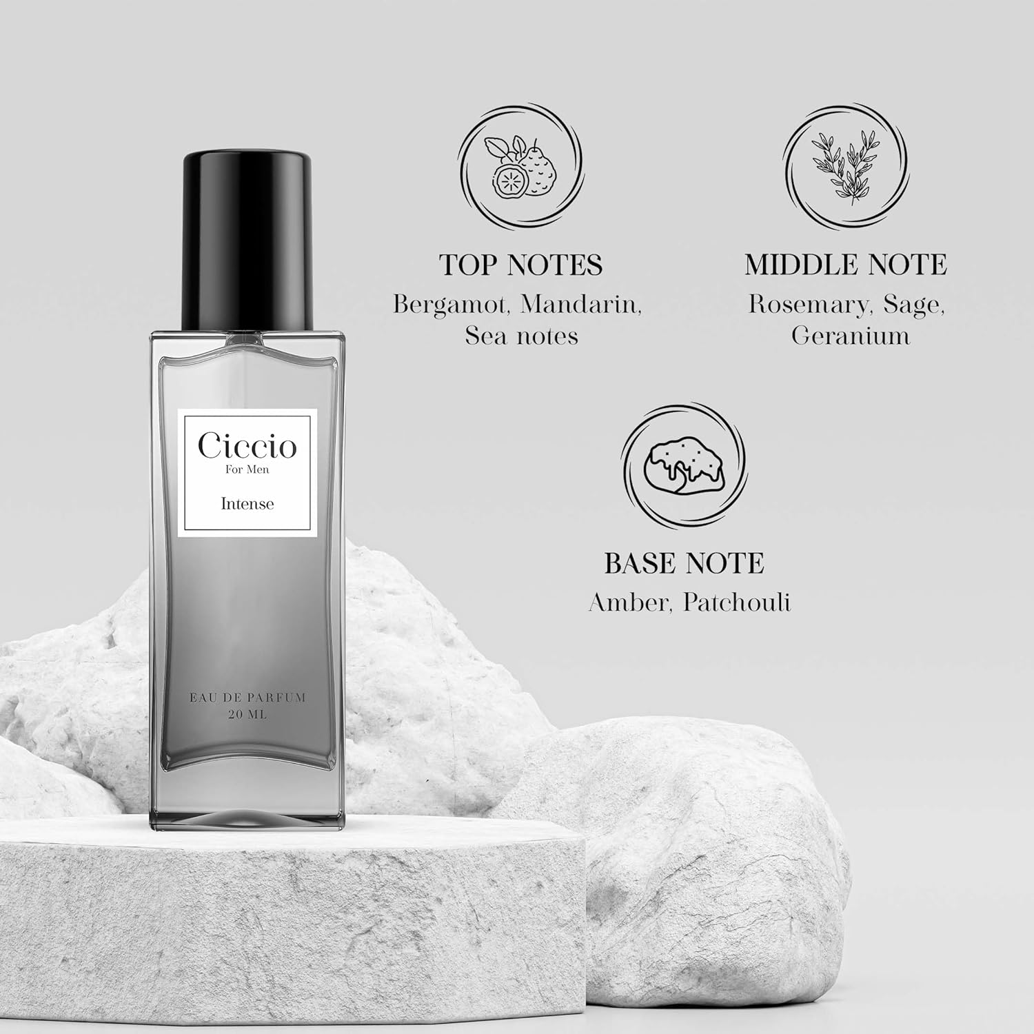 Ciccio Intense Eau De Parfum For Men 20ml 0.6 Fl.oz. | Long Lasting Luxury Fragrance Ciccio Intense Eau De Parfum For Men 20ml 0.6 Fl.oz. | Long Lasting Luxury Fragrance