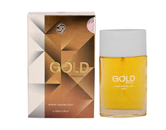 JD International Gold Premium Apparel Unisex Perfume With Long Lasting Fragrance - 100ml, 3.4 Fl.oz. | Unisex Perfume