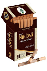 Herbal Cigarette Rolled In 100% Organic Natural Paper & Made With Herbal Ingredients - Clove Mint Flavored Tobacco Free & Nicotine Free Herbal Smoke | Pack Of 20 Herbal Cigarettes