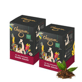 Chayam Warm Assam Tea - Pack Of 2 X 20 Pyramid Tea Bags | Premium Orthodox Whole Leaf Black Tea - Make Iced Or Hot Tea | Low Caffeine, Gluten Free, High Antioxidants
